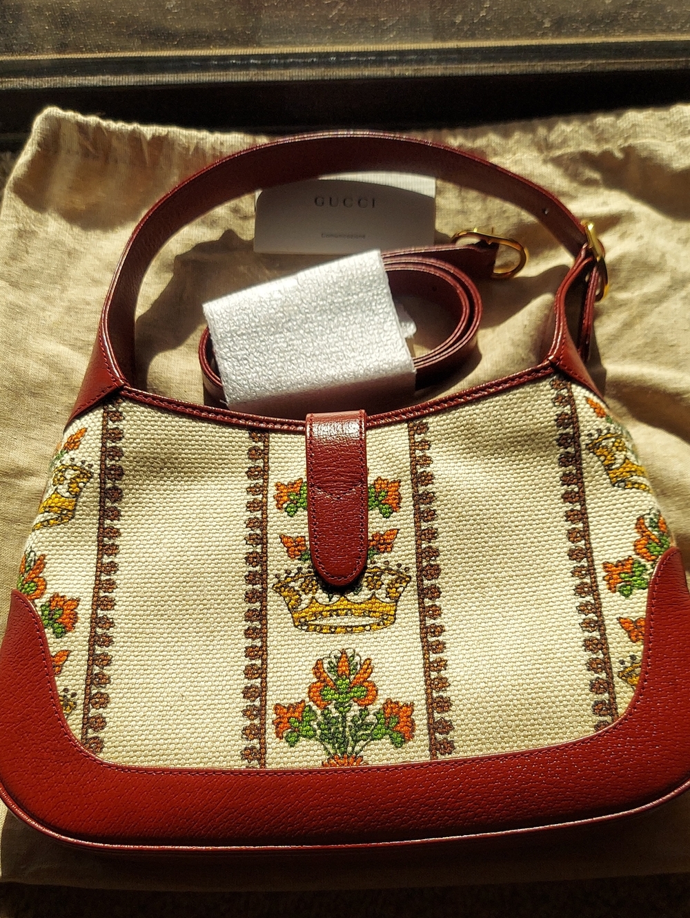 Gucci MUSIC IS MINE Jackie 1961 SMALL Shoulder Handbag New - Picture 3 of 7